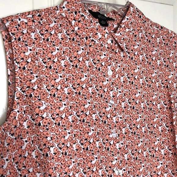 ELLOS Floral Button Down Blouse - Picture 2 of 7
